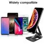 Cell Phone Stand, licheers Portable Multi-Angle Smartphone Holder for Desk Compatible with Nintendo Switch, Phone 11 Pro Xs Max Xr X 8 7 6 6s Plus and 4-7 Inch Devices (Black) Cell Phone Stand, licheers Portable Multi-Angle Smartphone Holder for Desk Compatible with Nintendo Switch, Phone 11 Pro Xs Max Xr X 8 7 6 6s Plus and 4-7 Inch Devices (Black)
