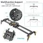 Neewer 31.5 inches/80 centimeters Carbon Fiber Camera Track Slider Video Stabilizer Rail with 6 Bearings for DSLR Camera DV Video Camcorder Film Photography, Load up to 17.5 pounds/8 kilograms