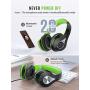 Mpow 059 Bluetooth Headphones Over Ear, Hi-Fi Stereo Wireless Headset, Foldable, Soft Memory-Protein Earmuffs, w/Built-in Mic Wired Mode, for Online Class, Home Office, PC/Cell Phones/TV