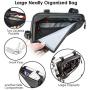 WOTOW Bike Frame Storage Bag, Water Resistant Cycling Reflective Triangle Handlebar Top Tube Bag Under Seat Pouch Strap-On Adjustable Install Position Tool Accessories Pack for Mountain Road Bike