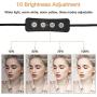 LED Foldable Selfie Ringlights Brightness Livestreaming Photography with Stand - BKispaki 8 Inch Dimmable Live Beauty Ring Light with Cell Phone Holder for Vlog/Makeup/TikTok