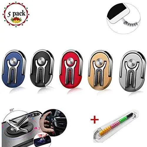 5 Pack Phone Ring Holder Multipurpose Mobile Smartphone Bracket Rotating Ring Holder Rotating 360 Degree Vent Clip Phone Mount Phone Accessories for Car 5 Pack Phone Ring Holder Multipurpose Mobile Smartphone Bracket Rotating Ring Holder Rotating 360 Degree Vent Clip Phone Mount Phone Accessories for Car