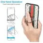 Phone Ring Holder Phone Ring Transparent Ring Holder for Cell Phone 360 Degree Rotation and 180 °Flip Phone Ring Grip Finger Ring Stand Kickstand Compatible Various Mobile Phones (Black)