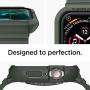 Spigen Rugged Armor Pro Designed for Apple Watch Case for 44mm Series 5 / Series 4 - Military Green