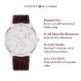 Tommy Hilfiger Mens Stainless Steel Quartz Watch with Leather Crocodile Strap, Brown, 22 (Model: 1710389) Tommy Hilfiger Mens Stainless Steel Quartz Watch with Leather Crocodile Strap, Brown, 22 (Model: 1710389)