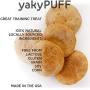 Himalayan Pet Supply yakyPUFF Himalayan Cheese Treats | Lactose Free | Gluten Free | Grain Free | Made in USA | for All Breeds | Peanut Butter Flavor, Natural (532018)