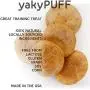 Himalayan Pet Supply yakyPUFF Himalayan Cheese Treats | Lactose Free | Gluten Free | Grain Free | Made in USA | for All Breeds | Peanut Butter Flavor, Natural (532018)