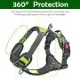 FUNFLOWERS Dog Harness No-Pull Adjustable Pet Vest Durable Polyester Material Dog Chest Strap with Reflective Strips Easy Control Training Harness for Small Medium Large Dog, 4 Colors FUNFLOWERS Dog Harness No-Pull Adjustable Pet Vest Durable Polyester Material Dog Chest Strap with Reflective Strips Easy Control Training Harness for Small Medium Large Dog, 4 Colors