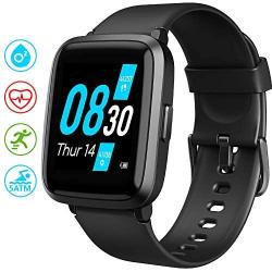 Smart Watch, UMIDIGI UFit Fitness Tracker for Men Women with Blood Oxygen Meter Heart Rate Monitor Blood Pressure Monitor 5ATM Waterproof, Smartwatch for iPhone Android Phones