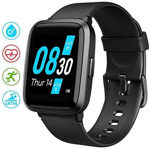 Smart Watch, UMIDIGI UFit Fitness Tracker for Men Women with Blood Oxygen Meter Heart Rate Monitor Blood Pressure Monitor 5ATM Waterproof, Smartwatch for iPhone Android Phones