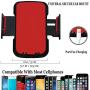 Car Phone Mount,Universal Air Vent Car Phone Mount Holder Compatible with iPhone Xs XS Max X 8 8 Plus 7 7 Plus SE 6s 6 Plus 6, Samsung,Galaxy S6 S7 S8 S9, Google,LG,Sony,Huawei,and Other Phones-red