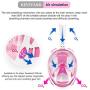 Keystand Full Face Snorkel Mask, Upgraded Breathing Mechanism Snorkeling Masks, Flat Crystal Lens, 180° Panoramic Anti-Leak/Fog Kids Adults Diving Snorkle Mask Gear with Detachable Camera Mount