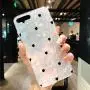 J.west iPhone 8 Plus Case/iPhone 7 Plus Case, Cute Ultra Thin [Tinfoil Series] Macaron Color Bling Lightweight Soft TPU Case Cover for iPhone 7 Plus / 8 Plus (Black Heart)