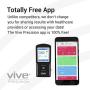 Vive Precision EKG Monitor (App Included) - Portable Pocket ECG Device - Heart Rate Tracking Sensor Detects Irregular Cardiac Rhythm - Wireless Electrocardiogram Test Made Easy - Smartphone Compatible