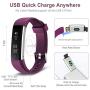Zahooy Fitness Tracker,Health Exercise Calorie Counter Watch with Sleep Monitor,IP67 Waterproof Step Pedometer GPS,Smart Band for Android＆iOS Smartphone,Kids&Women&Men