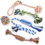 KMYLINKER Puppy Dog Pet Rope Toys Dog Chew Toys for Small Dogs Teething, Tug of War Play Dog Toys for Aggressive Chewer,5-Pack