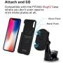 PITAKA Magnetic Car Mount [MagEZ Mount] Premium Luxury 360 Degree Rotation Suction Cup Phone Holder for Smartphones