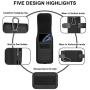 ykooe Cell Phone Pouch Nylon Holster Case with Belt Clip Cover for iPhone 11, Pro, Max, 6 7 X, Samsung Galaxy A10, A20, A50, S7, S8, S9, S10, S20 Huawei, Motorola, Other Smartphone