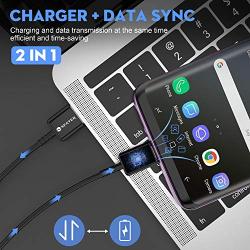 Spater Adaptive Fast Charging Wall Charger Kit Set with USB-C Cable, Compatible with Samsung Galaxy S10/ S8/ S9 + Note8/ Note9