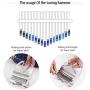 17-Key Kalimba Thumb Piano Musical Gift Transparent Acrylic Material with Carry Bag Tuning Hammer + Wooden Thumb Piano Stand