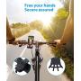 Bike Phone Mount iPhone Holder for Bicycle Motorcycle Universal Anti-Shake Cell Phone Holder for Handlebars, Adjustable for iPhone 11 Pro, X, XR, XS, 8, 8Plus, Samsung S20 S10