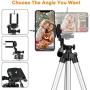 Phone Tripod with Wireless Remote, Eocean 50inch Universal Tripod for Cellphone, Gopro and Camera with Universal Phone Mount Holder, Compatible with iPhone 11 Pro Max/Galaxy Note 9/S9/Google (Silver)