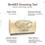 SleekEZ Original Deshedding Grooming Tool for Dogs, Cats & Horses - Undercoat Brush for Short & Long Hair - Painlessly Remove 95% of Loose Hair, Fur & Dirt