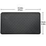 Tianmei 10.6in x 6.1in Extra Large Size Anti-Slip Rubber Pad, Car Dashboard Universal Non-Slip Mat use for Cell Phones, Sunglasses, Keys, Coins and More (Pure Black)