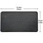Tianmei 10.6in x 6.1in Extra Large Size Anti-Slip Rubber Pad, Car Dashboard Universal Non-Slip Mat use for Cell Phones, Sunglasses, Keys, Coins and More (Pure Black)