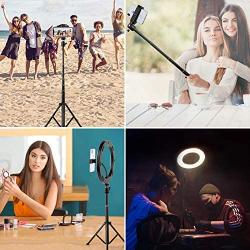 10 Ring Light with Stand, OPPSK 10 Selfie Ring Light for iPhone Android, Phone Tripod Stand for Tiktok/YouTube/Makeup/Photography/Live Steaming, 3 Light Modes & 13 Brightness Level