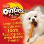 Hartz Oinkies Rawhide Free Pig Skin Dog Treat Chews