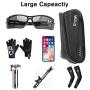 SYOSIN Bike Phone Front Frame Bag,Waterproof Bicycle Phone Mount Bag with Touch Screen Rain Cover Large Capacity Phone Case Compatible with iPhone 7 8 Plus xs max for Below 6.5 inches