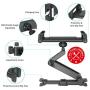 Car Headrest Mount, SAWAKE Angle Adjustable Headrest Tablet Mount, Universal Tablet Holder for Car Backseat, for 5" to 14" iPad/Tablet/Smartphone/Nintendo Switch