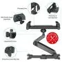Car Headrest Mount, SAWAKE Angle Adjustable Headrest Tablet Mount, Universal Tablet Holder for Car Backseat, for 5" to 14" iPad/Tablet/Smartphone/Nintendo Switch