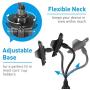 Macally Car Cup Holder Phone Mount - 8” Long Flexible Gooseneck with 360° Adjustable Holder - Securely Fits Phones with/without Case up to 4.1” Wide - Easy to Use Cup Phone Holder for Car SUV or Truck