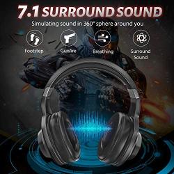 Edifier G2 II Gaming Headset for PC, PS4, USB Wired Gaming Headphones with 7.1 Surround Sound, Noise Canceling Microphone and RGB Light, 50mm Driver, Compatible with Mac, Desktop, Black