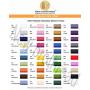 New brothread 42 Spools 1000M (1100Y) Polyester Embroidery Machine Thread Kit for Professional Embroiderer and Beginner