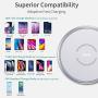 [Upgraded] ESR Wireless Charger, Metal Frame Ultra-Thin Fast Charging Pad, 7.5W for iPhone SE/11/11 Pro/11 Pro Max, 10W Fast Charging for Galaxy S20/S20 Ultra/Note10, Pixel 3/4, No AC Adapter, Silver