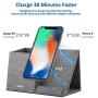 Lecone 10W Fast Wireless Charger with Desk Organizer Qi Certified Fabric Induction Charger Stand Pen Pencil Holder Compatible iPhone 11/Xs MAX/XR/XS/X/8/8, Samsung S10/S9/S9+/S8/S8+/Note 10, Grey