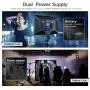 LED Video Lighting Kit with Wireless Remote, Dazzne D50(2 Packs) Dimmable Bi-Color 15.4“ LED Panel Light Stand, 45W 3000K-8000K CRI>96 Studio Light for Video Shooting Live Stream Photography YouTube