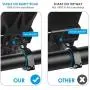 Todarrun Universal Bike Phone Mount | Motorcycle Phone Holder Adjustable can 360 Degree Rotation With Fall Prevention Silicone Bands Fits iPhone X|Xs Max Xr 8|8 Plus Galaxy S9 Holds Phones from 3.5-7&quot