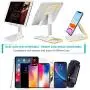 Cell Phone Stand Holder, Foldable Desktop Phone Stand, Extensiable Anti-Slip Base and Height Angle Adjustable Desk Phone Holder for iPad, Kindle, Mobile Phone, Tablet and Switch Cell Phone Stand Holder, Foldable Desktop Phone Stand, Extensiable Anti-Slip Base and Height Angle Adjustable Desk Phone Holder for iPad, Kindle, Mobile Phone, Tablet and Switch