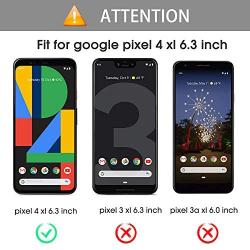 [4 Pack] OMOTON Google Pixel 4 XL Screen Protector, Tempered Glass Screen Protector for Google Pixel 4XL 2019 Released with/Alignment Frame/Scratch Resistant/Bubble Free