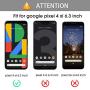 [4 Pack] OMOTON Google Pixel 4 XL Screen Protector, Tempered Glass Screen Protector for Google Pixel 4XL 2019 Released with/Alignment Frame/Scratch Resistant/Bubble Free