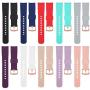TECKMICO 10PCS Galaxy Watch bands,20mm Silicone Replacement Bands Compatible for Samsung Galaxy Watch 42mm with Rose Gold Watch Buckle,10 colors for women men gift (set of 10, Rose Gold Buckle)