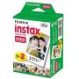 Fujifilm instax mini 9 Instant Film Camera (Smokey White) + Fujifilm Instax Mini Twin Pack Instant Film (80 Shots) + Camera Case + AA Batteries + Accessory Bundle