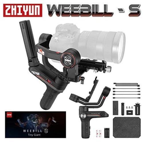 Zhiyun Weebill S 3-axis Handheld Gimbal Stabilizer for Sony A7S A7M3 A7R3 A7R2 A7S2 A6500 A6300 A6000 Panasonic GH5 GH5s Nikon Z6 Z7 Mirrorless Cameras - Standard Package