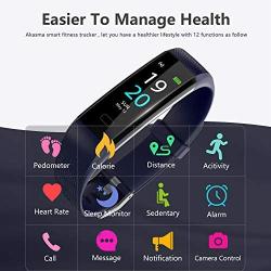 Akasma Fitness Tracker HR, S5 Activity Tracker Watch with Heart Rate Monitor, Pedometer IP68 Waterproof Sleep Monitor Step Counter for Women Men