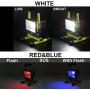LED Work Light with Magnetic Stand 15W 24 LED Rechargeable Shop Light Portable Outdoor Camping Spotlights with Dual USB Port and Emergency SOS Mode