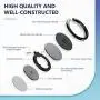 ORIbox Finger Ring Stand, Phone Ring Kickstand, Metal Grip Holder for Magnetic Car Mount Compatible with iPhone Galaxy Smartphone Accessories Black ORIbox Finger Ring Stand, Phone Ring Kickstand, Metal Grip Holder for Magnetic Car Mount Compatible with iPhone Galaxy Smartphone Accessories Black